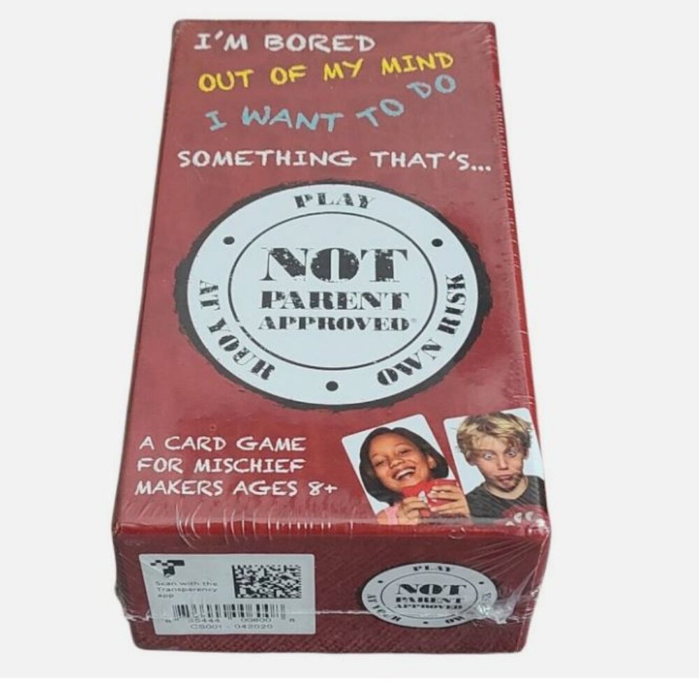 Not Parent Approved Card Game for Mischief Makers Age 8+ ~ New Sealed Box
